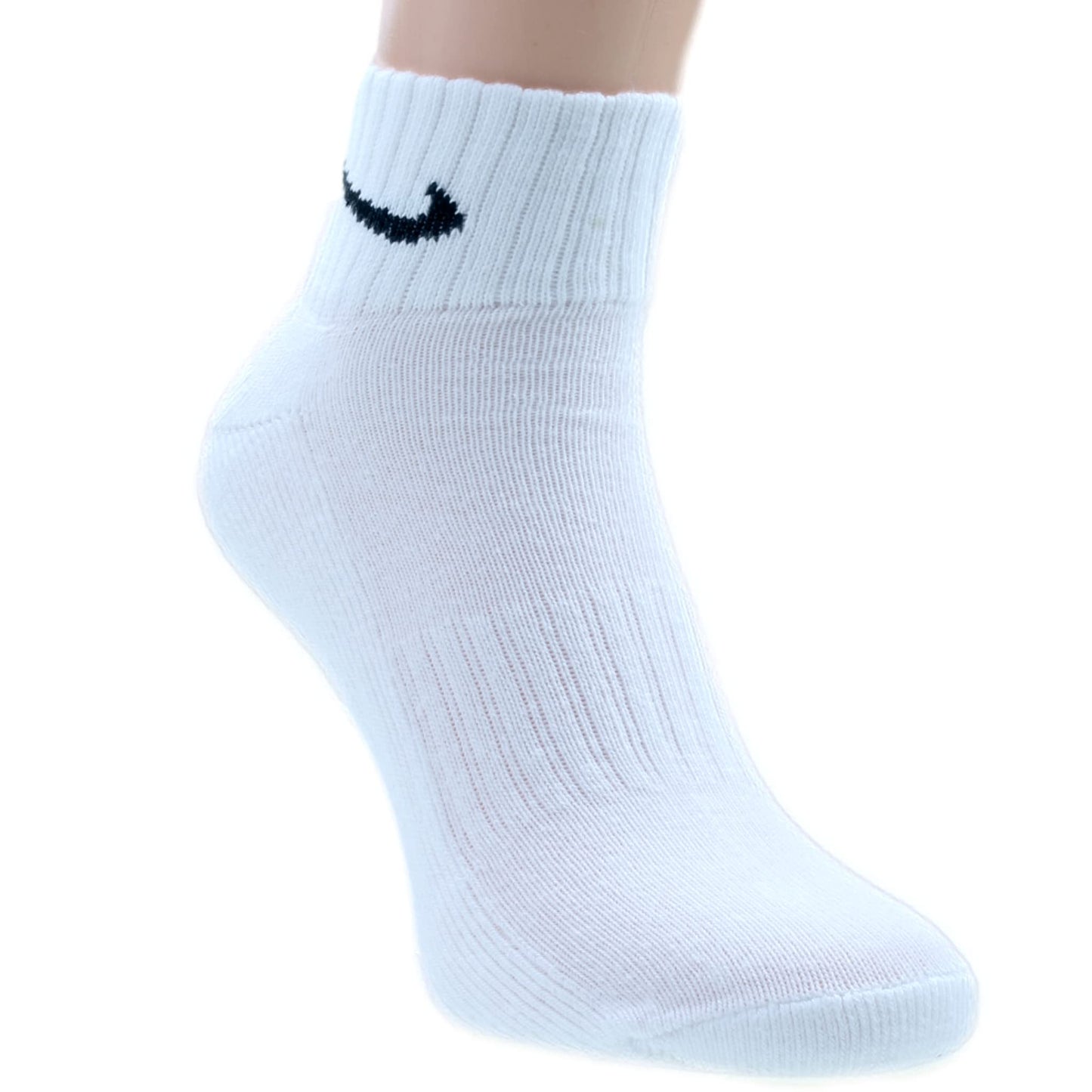 Nike Men's Everyday Cushioned Crew Training Socks (6 Pairs), 100 white.