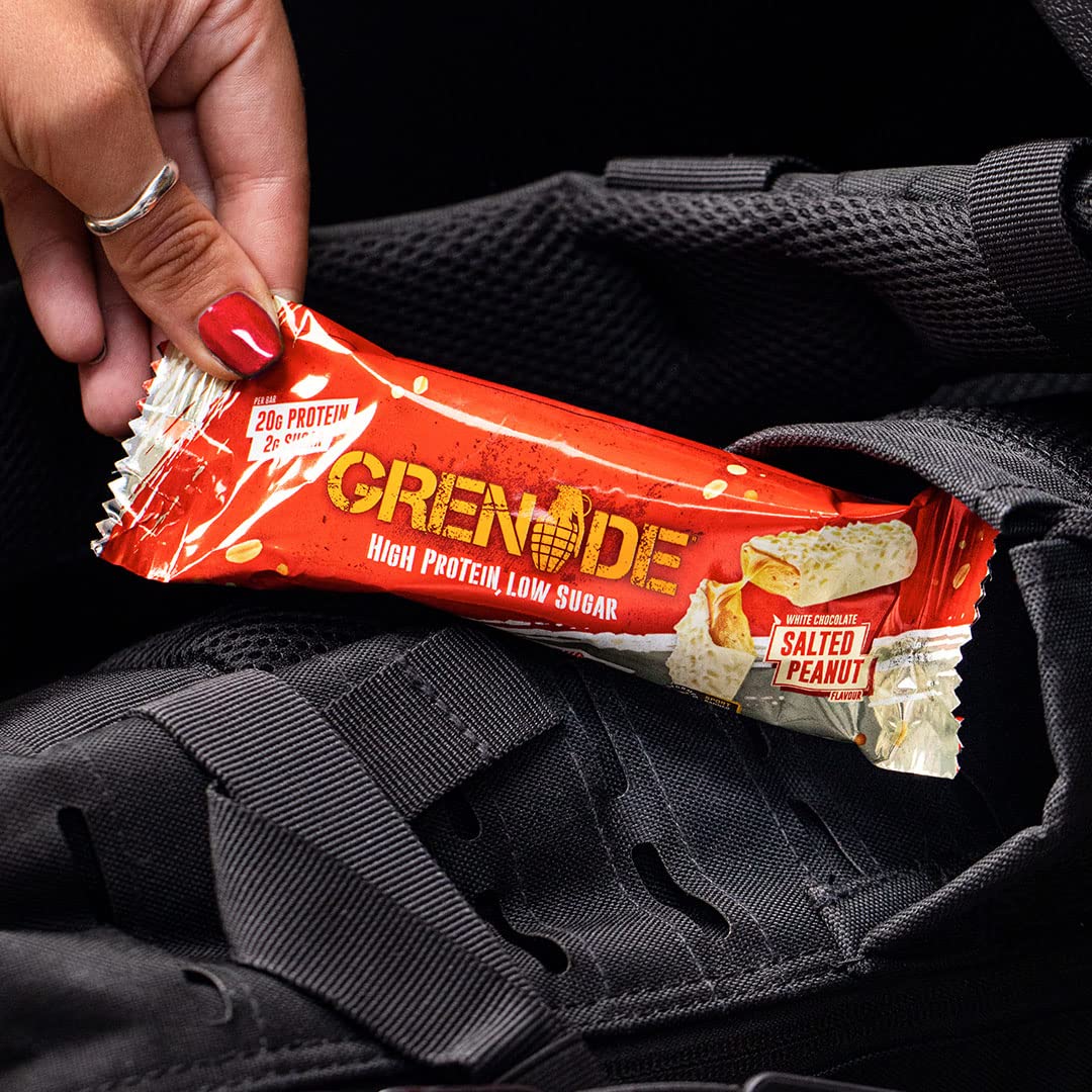 Grenade High Protein, Low Sugar Bar - White Chocolate Cookie, 12 x 60 g