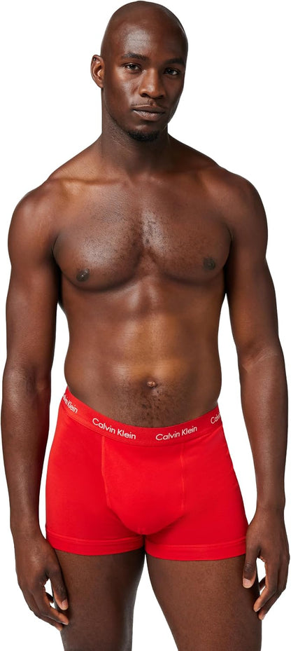 Calvin Klein Men’s 3 Pack Trunks with Logo Waistband