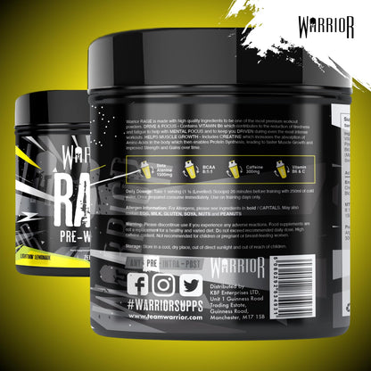 Warrior Rage Pre Workout Powder 392g