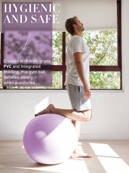 PhysKcal Gym Ball 55-85cm Exercise Swiss Ball