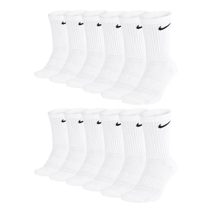 NIKE Men's U Nk Everyday Cush Crew 6pr-bd Socks