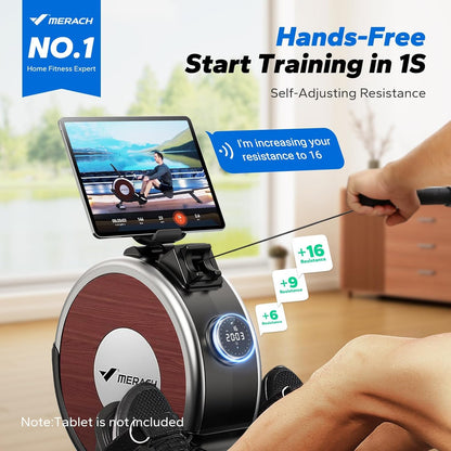 MERACH Q1S Magnetic Rowing Machine | 16 Resistance Levels