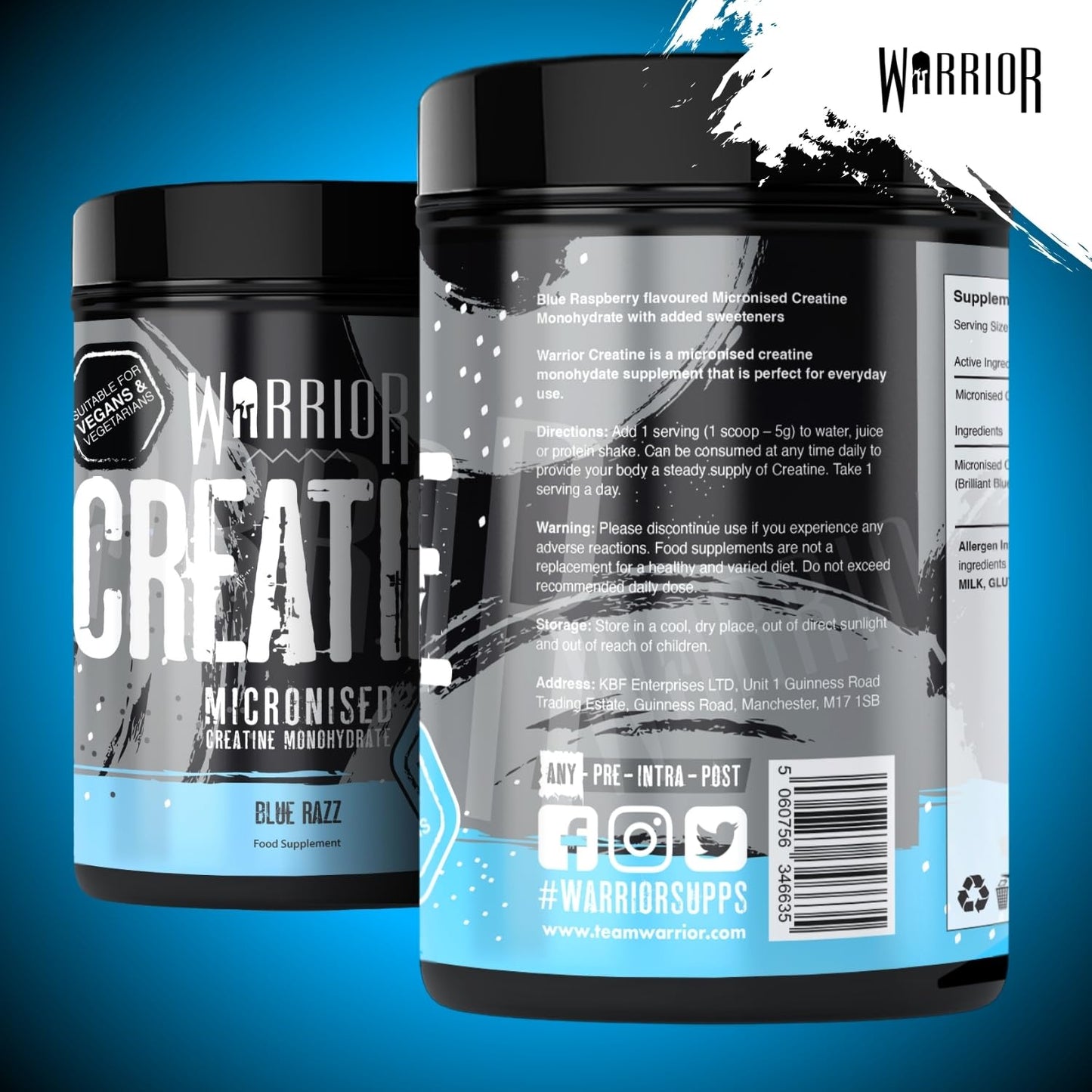 Warrior Creatine Monohydrate Powder 300g