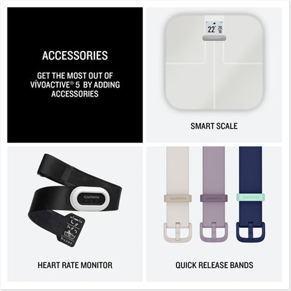 GPS smartwatch accessories: heart rate monitor and quick release bands