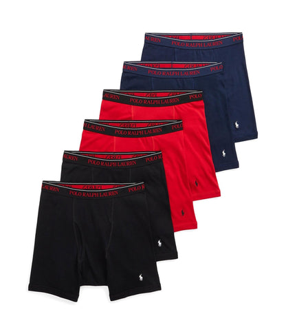 Polo Ralph Lauren Men's Classic Fit Cotton Boxer Briefs 5 Pack