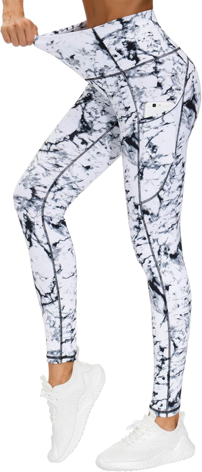 THE GYM PEOPLE Thick High Waist Yoga Pants with Pockets