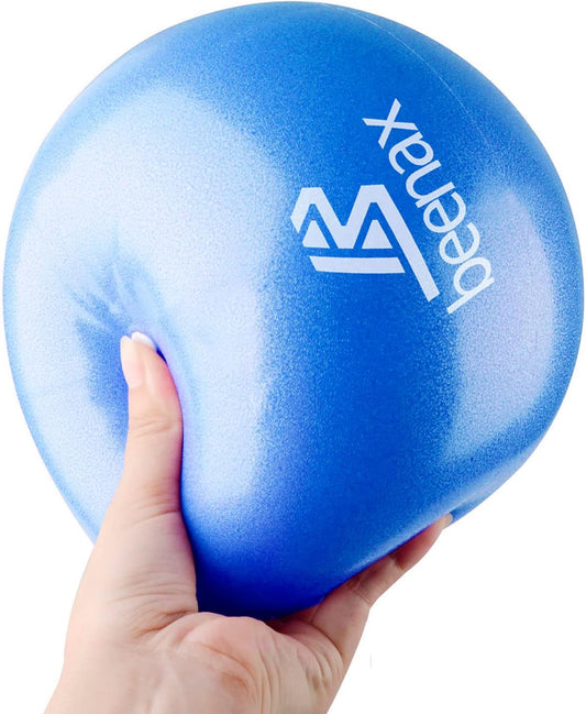 Beenax 23cm Soft Pilates Ball - 9 Inch Exercise, Mini Barre, Gym Ball