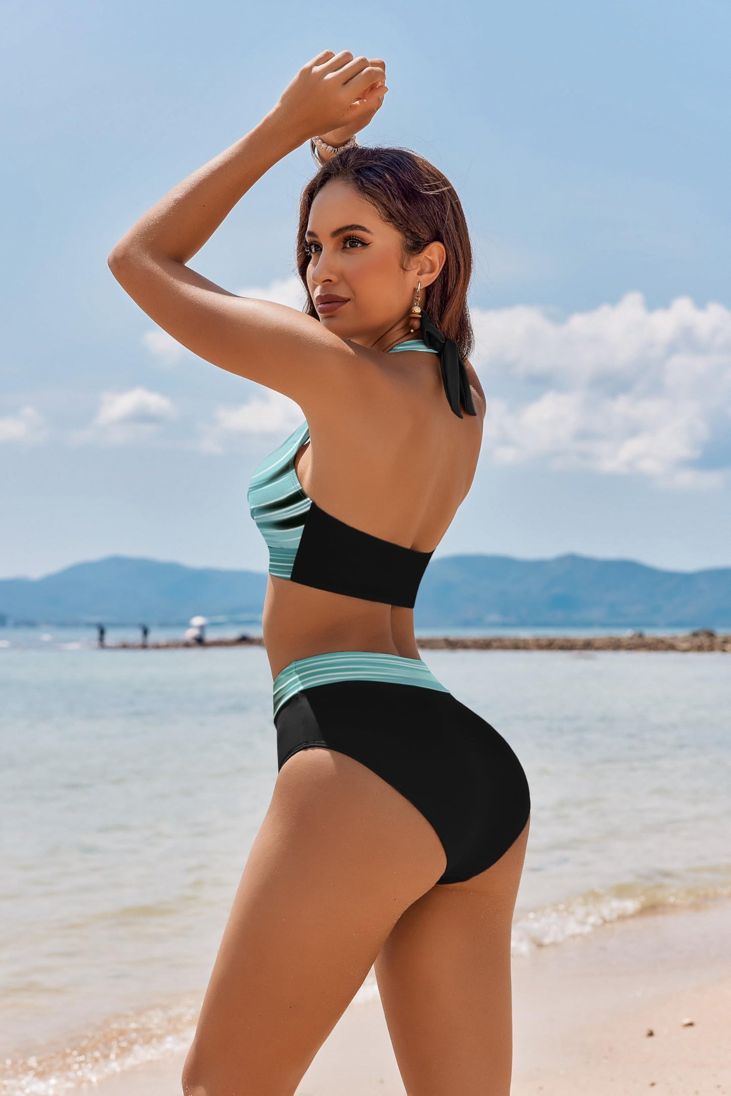 AI'MAGE Women's High Waisted Bikini Set