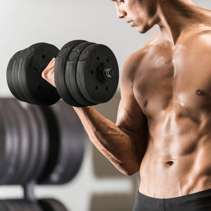 Yaheetech 30KG/25KG/20KG/15KG Adjustable Dumbbells