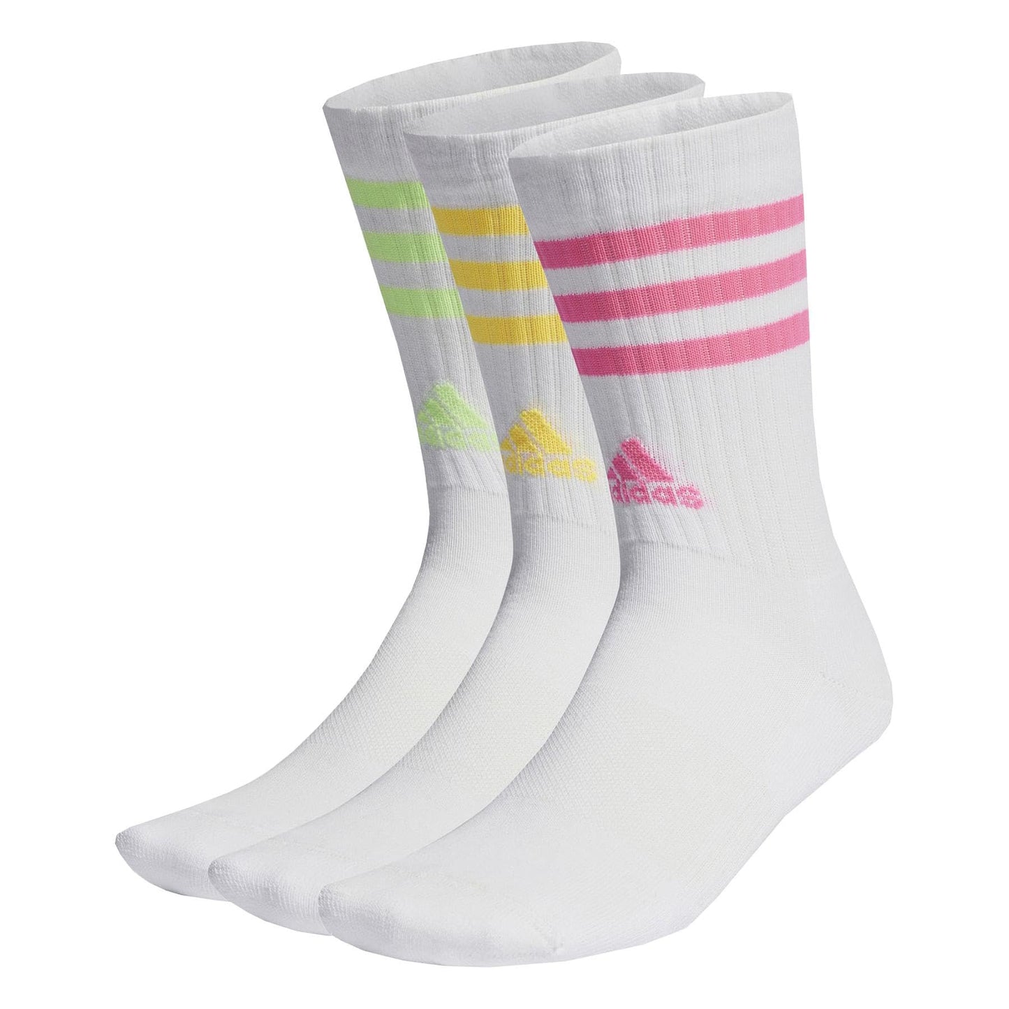 adidas Unisex Kids 3-stripes Cushioned Crew Socks 3 Pairs Crew Socks (pack of 3)