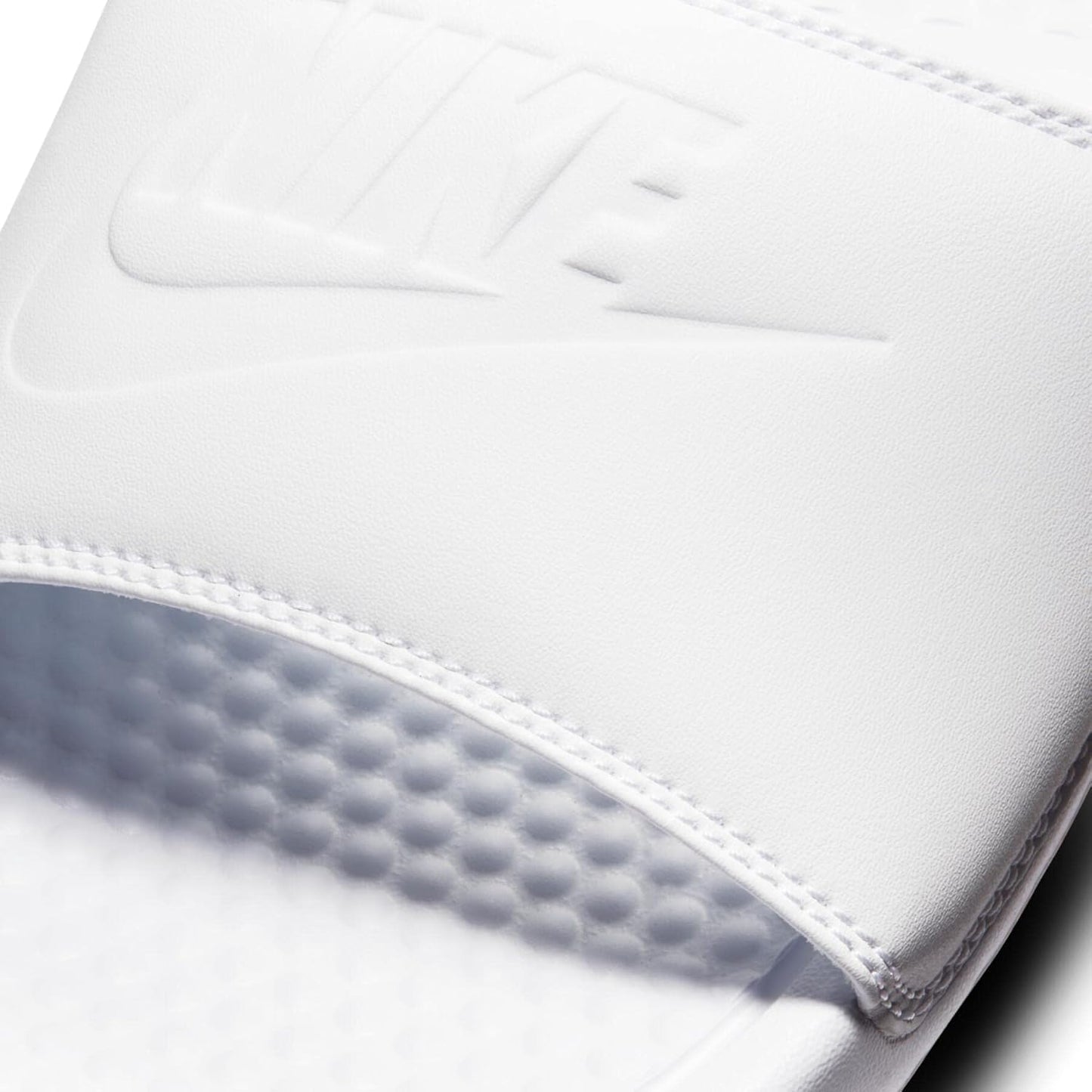 NIKE Benassi JDI Women's Slides 343881 (White/White/White 115) Size UK7.5 (EU42)