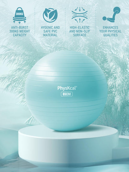 PhysKcal Gym Ball 55-85cm Exercise Swiss Ball