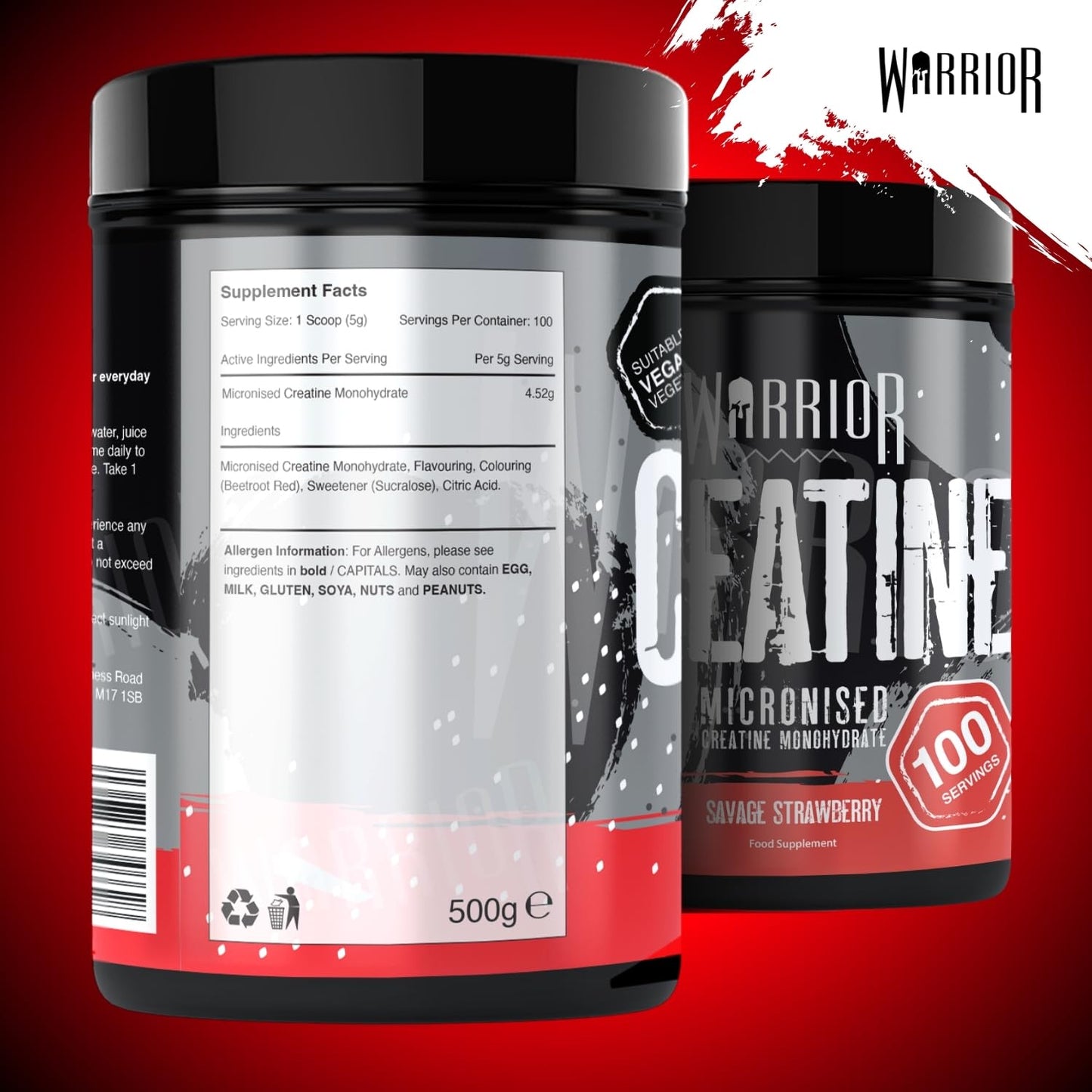 Warrior Creatine Monohydrate Powder 300g