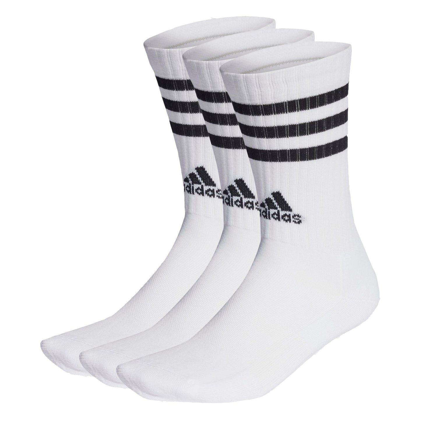 adidas Unisex Kids 3-stripes Cushioned Crew Socks 3 Pairs Crew Socks (pack of 3)