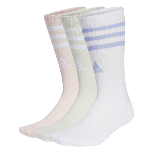 adidas Unisex Kids 3-stripes Cushioned Crew Socks 3 Pairs CREW SOCKS