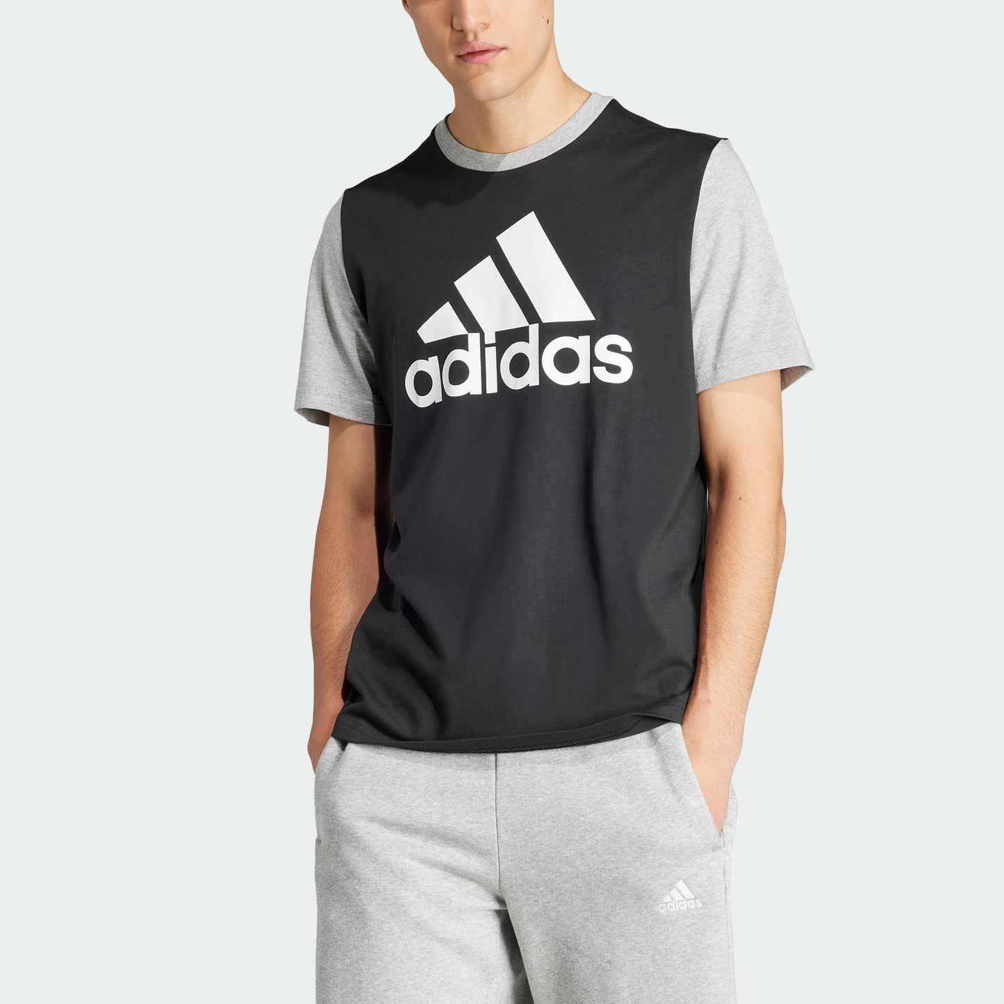 adidas Men's Essentials Single Jersey Big Logo Tee T-Shirt