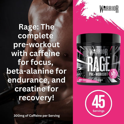 Warrior Rage Pre Workout Powder 392g