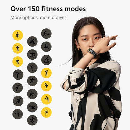 Xiaomi Smart Band 8 Smartwatch for Men and Women, AMIOLED Screen, 1.62 Inch Screen, 60 Hz Update Frequency, 150 Sports Modes, Health Monitor, 16 Days Autonomy, Waterproof 5 ATM Watches, Gold