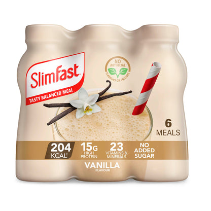 SlimFast Ready To Drink Chocolate Flavour Shake, 6 x 325ml