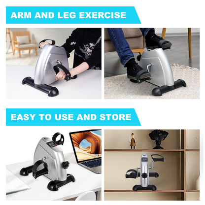 Mini Exercise Bike Portable Home Pedal Exerciser Gym Fitness Leg Arm