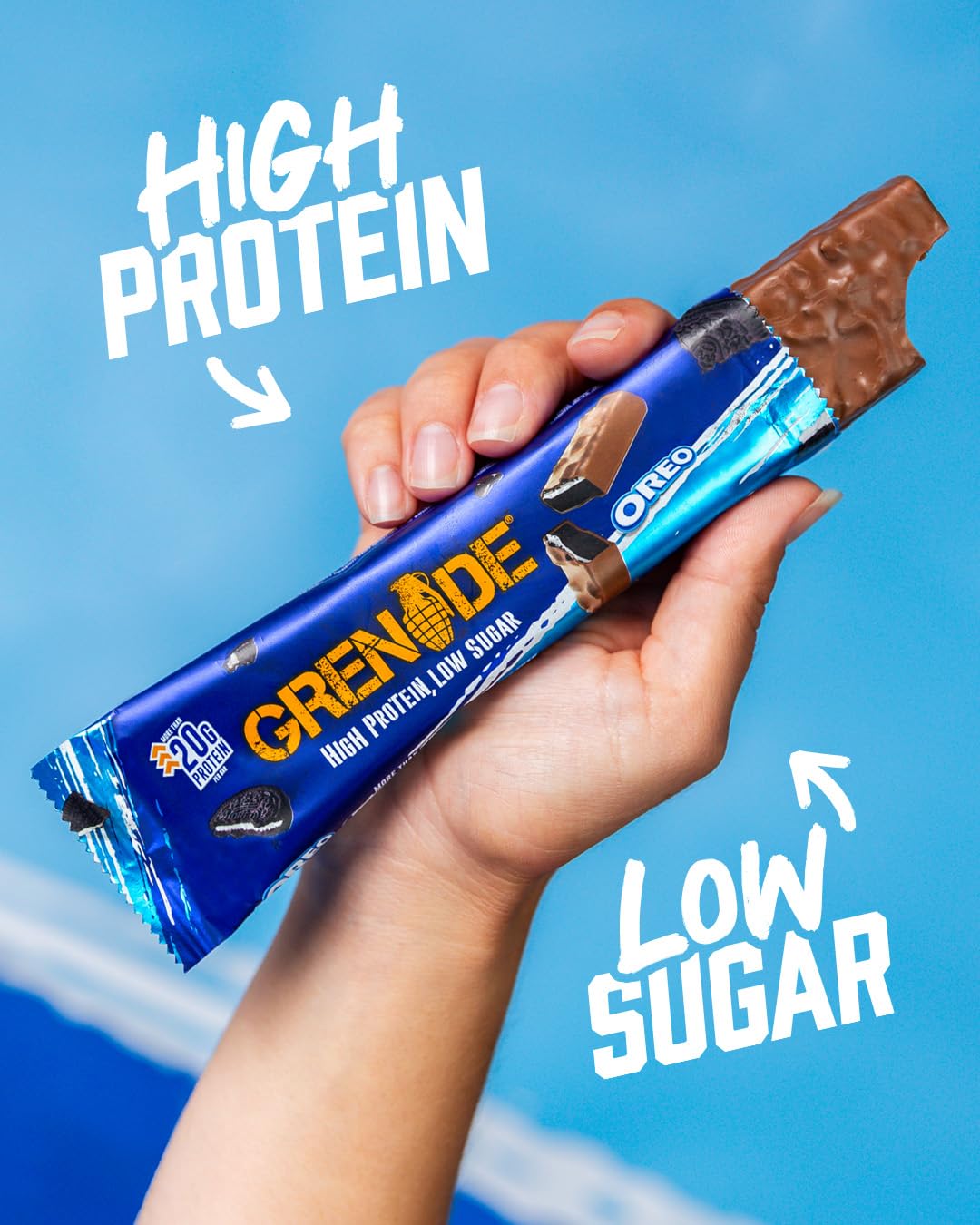 Grenade OREO Protein Bar - High Protein, Low Sugar, 12 x 60 g