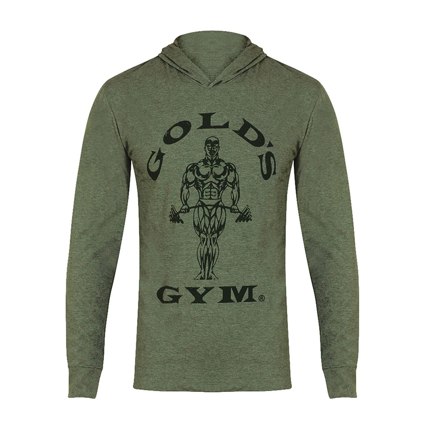 Gold's Gym Men's Workout Training Hooded Long Sleeve Sweat Top