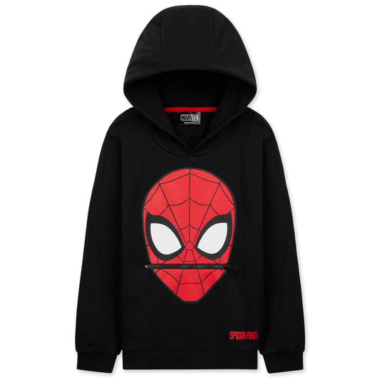 Marvel Boys Hoodie - Spiderman Hooded Sweatshirt Warm Soft Lounge Wear Activewear Pullover 3-12 Years - Gifts for Boys