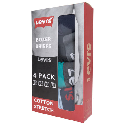 Levi's Men's Cotton Stretch Boxer Briefs – Assorted Multipack