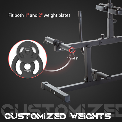 SPORTNOW Seated Adjustable Leg Extension Machine with Plate Loaded