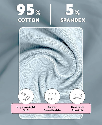Sexy Basics Women's Cotton Spandex Racer Back Bra | 4 Way Stretch Pullover Workout Sport Bras (Multi-Pack)
