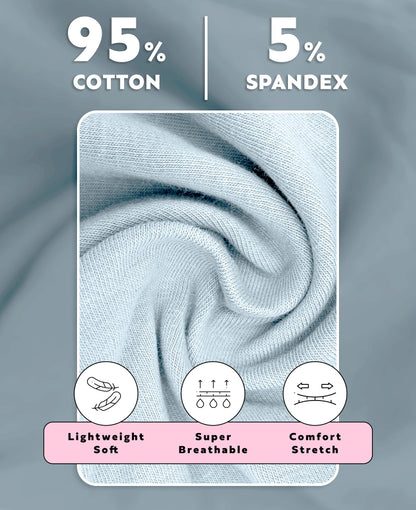 Sexy Basics Women's Cotton Spandex Racer Back Bra | 4 Way Stretch Pullover Workout Sport Bras (Multi-Pack)