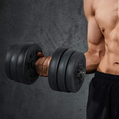Yaheetech 30KG/25KG/20KG/15KG Adjustable Dumbbells