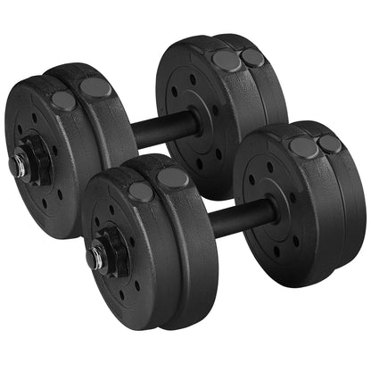 Yaheetech 30KG/25KG/20KG/15KG Adjustable Dumbbells
