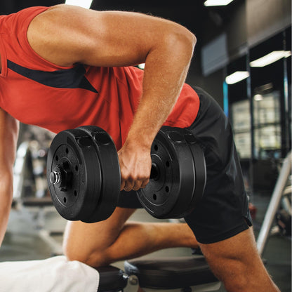 Yaheetech 30KG/25KG/20KG/15KG Adjustable Dumbbells