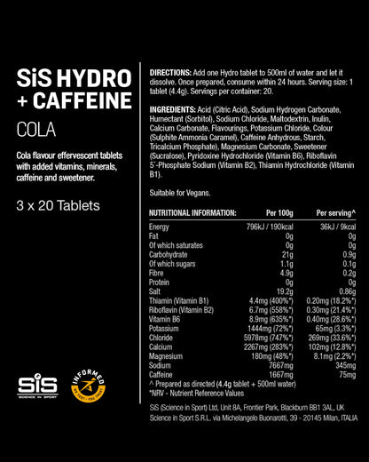 Science in Sport Hydro Electrolyte Tablets 20 pc