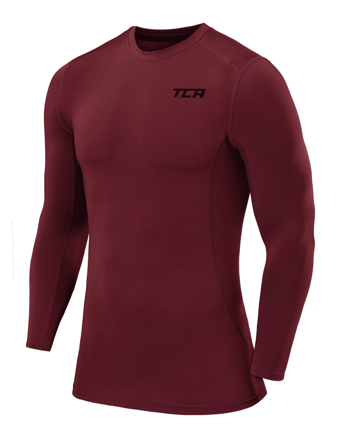 TCA Boys Pro Performance Compression Shirt Long Sleeve Top Compression Tops for Boys Base Layers Boys