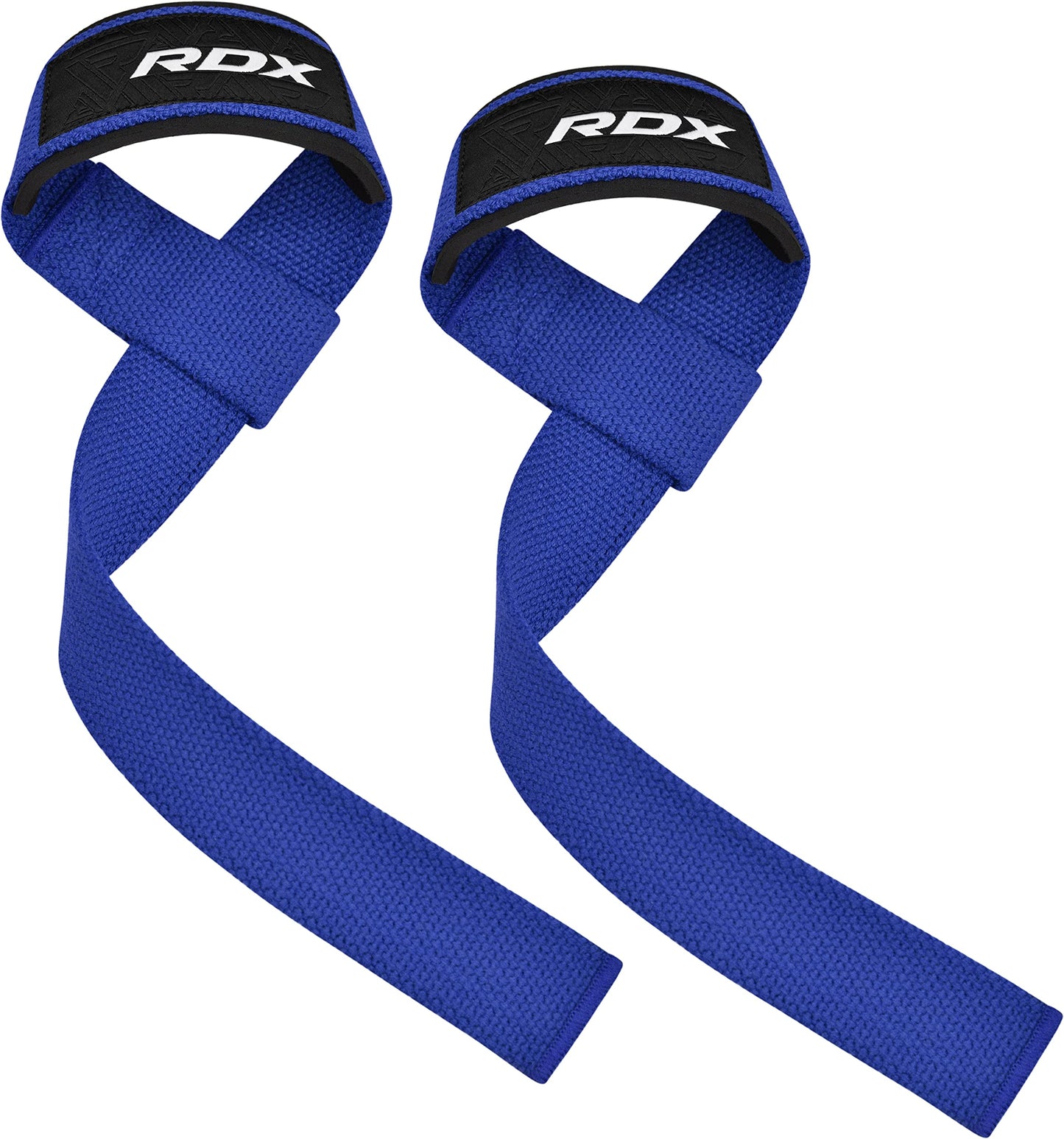 RDX Weight Lifting Straps Deadlifting Powerlifting, 5MM Neoprene Wrist Support, Anti Slip 60CM Hand Bar Grip, Heavy Duty Bodybuilding Weightlifting Workout, Soft Cotton, Strength Training Gym Fitness