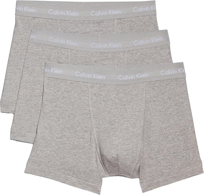 Calvin Klein Men’s 3 Pack Trunks with Logo Waistband