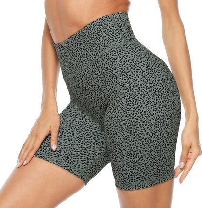 PERSIT High Waisted Women's Yoga Shorts with Pocket