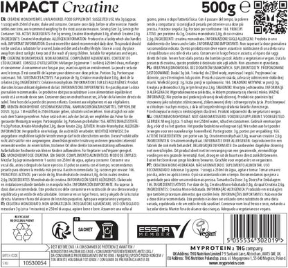 Myprotein Impact Creatine Monohydrate Powder