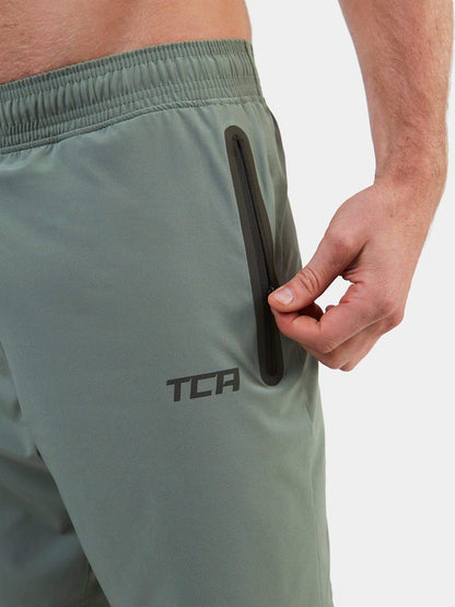 TCA Elite Tech Lightweight Mens Running Shorts Men Gym Shorts with Zip Pockets