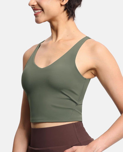 Women’s Longline Sports Bra Wirefree Padded