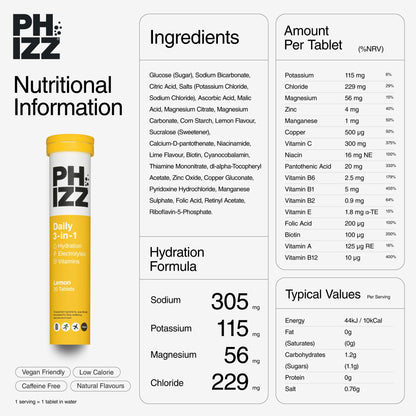 Phizz Electrolytes, Multivitamin & Hydration Tablets