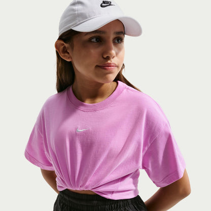 NIKE Girl's G NSW Tee Boxy Essntl Lbr Shirt