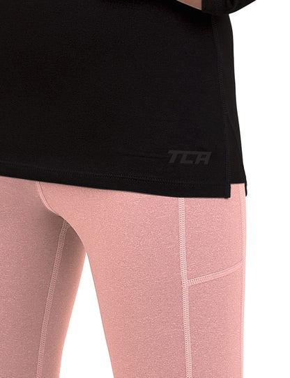 TCA Girls' SuperThermal Long Sleeve Performance Base Layer Running Training Top