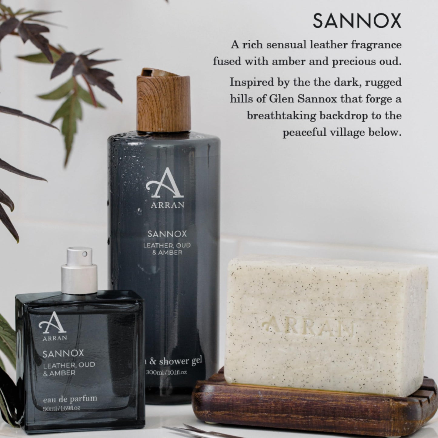 Arran Sense of Scotland Sannox Oud Body Wash (300ml)