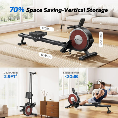MERACH Q1S Magnetic Rowing Machine | 16 Resistance Levels