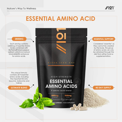 Essential Amino Acids 2800mg with BioPerine®