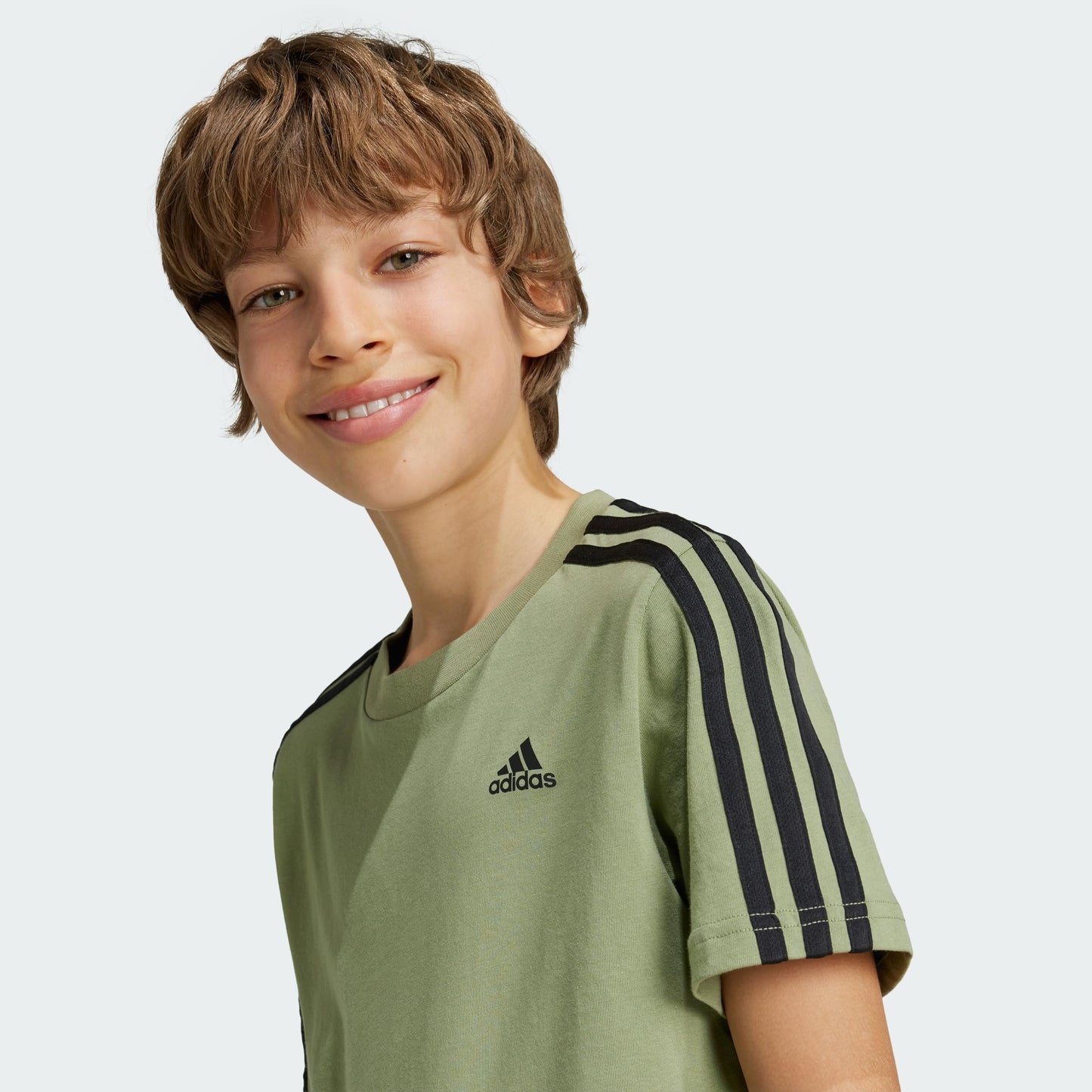 adidas Unisex Kids Essentials 3-Stripes Cotton T-Shirt T-Shirt